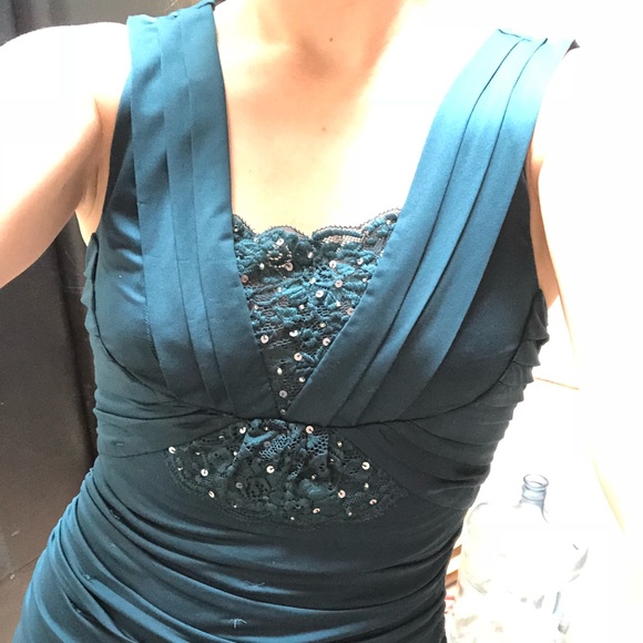 Teal Bandage Dress - Picture 6 of 8